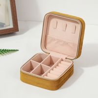 Simple Style Solid Color Flannel Jewelry Boxes sku image 6
