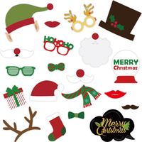 Christmas Cartoon Style Cute Exaggerated Christmas Hat Santa Claus Christmas Socks Paper Family Gathering Party Festival Photography Props main image 3