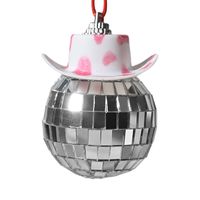 Christmas Cartoon Style Funny Hat Ball Glass Indoor Inside The Car Hanging Ornaments sku image 5