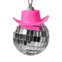 Christmas Cartoon Style Funny Hat Ball Glass Indoor Inside The Car Hanging Ornaments sku image 6