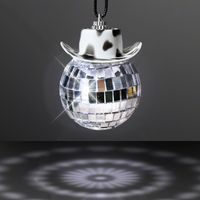 Christmas Cartoon Style Funny Hat Ball Glass Indoor Inside The Car Hanging Ornaments main image 2