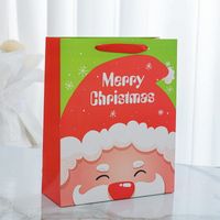 Cartoon Style Santa Claus Paper Card Party Gift Bags sku image 1