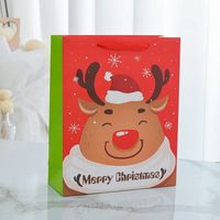 Cartoon Style Santa Claus Paper Card Party Gift Bags sku image 2