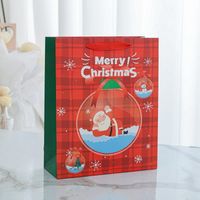 Cartoon Style Santa Claus Paper Card Party Gift Bags sku image 3