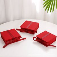 Simple Style Classic Style Solid Color Paper Jewelry Boxes sku image 11