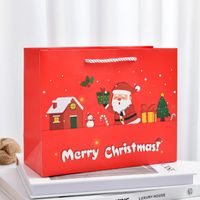 Christmas Cartoon Style Santa Claus Paper Card Christmas Party Gift Bags sku image 8
