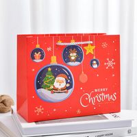 Christmas Cartoon Style Santa Claus Paper Card Christmas Party Gift Bags sku image 9