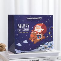 Christmas Cartoon Style Santa Claus Paper Card Christmas Party Gift Bags sku image 4