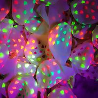 Retro Exaggerated Star Polka Dots Rubber Party Balloons main image 5