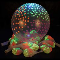 Retro Exaggerated Star Polka Dots Rubber Party Balloons sku image 6