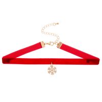 Vintage Style Christmas Tree Alloy Flannel Wholesale Pendant Necklace sku image 3