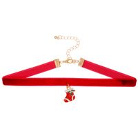 Vintage Style Christmas Tree Alloy Flannel Wholesale Pendant Necklace sku image 6