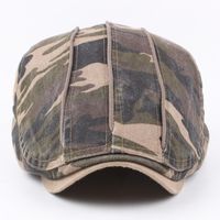 Men's Basic Camouflage Curved Eaves Beret Hat main image 5