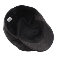 Men's Vintage Style British Style Argyle Curved Eaves Beret Hat main image 2