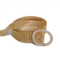 Simple Style Solid Color Alloy Plastic Women's Chain Belts sku image 11