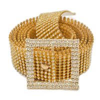 Simple Style Solid Color Alloy Plastic Women's Chain Belts sku image 5