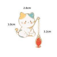 Simple Style Cat Alloy Enamel Couple Brooches sku image 2