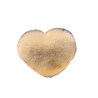 Women's Cute Simple Style Heart Shape Rabbit Fur Hair Clip main image 4
