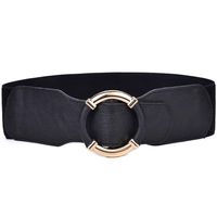 Simple Style Classic Style Solid Color Pu Leather Alloy Women's Leather Belts sku image 2