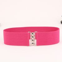 Basic Simple Style Solid Color Alloy Cloth Women's Woven Belts sku image 8