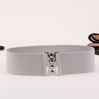 Basic Simple Style Solid Color Alloy Cloth Women's Woven Belts sku image 5