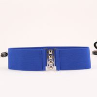 Basic Simple Style Solid Color Alloy Cloth Women's Woven Belts sku image 9