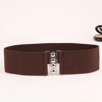 Basic Simple Style Solid Color Alloy Cloth Women's Woven Belts sku image 6