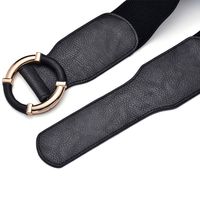 Simple Style Classic Style Solid Color Pu Leather Alloy Women's Leather Belts main image 2