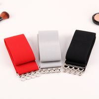Basic Simple Style Solid Color Alloy Cloth Women's Woven Belts main image 2