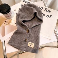Women's Casual Solid Color Knit Scarf sku image 2