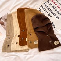 Women's Casual Solid Color Knit Scarf main image 4