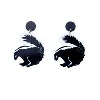 1 Pair Simple Style Animal Printing Arylic Drop Earrings main image 5
