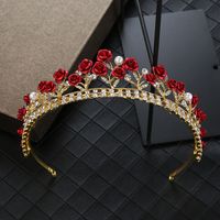 Elegant Crown Metal Plating Inlay Rhinestones Crown main image 1