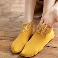Women's Sweet Simple Style Solid Color Velvet Polyacrylonitrile Fiber Ankle Socks A Pair main image 5