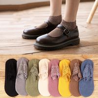 Women's Sweet Simple Style Solid Color Velvet Polyacrylonitrile Fiber Ankle Socks A Pair main image 4