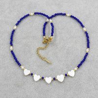 Classic Style Round Shell Beaded Women's Necklace sku image 4