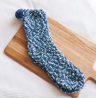 Frau Lässig Einfacher Stil Mehrfarbig Chemische Faser Polyester Crew Socken Ein Paar sku image 2