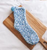 Frau Lässig Einfacher Stil Mehrfarbig Chemische Faser Polyester Crew Socken Ein Paar sku image 1