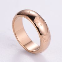 Casual Solid Color Stainless Steel Plating 18k Gold Plated Rose Gold Plated Rings main image 3