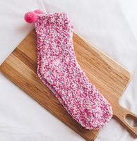 Frau Lässig Einfacher Stil Mehrfarbig Chemische Faser Polyester Crew Socken Ein Paar sku image 5