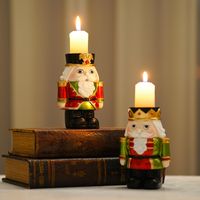 Christmas Cartoon Style Cute Retro Cartoon Character Resin Indoor Family Gathering Festival Candlestick main image 4