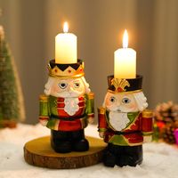 Christmas Cartoon Style Cute Retro Cartoon Character Resin Indoor Family Gathering Festival Candlestick main image 1