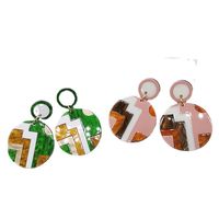 1 Pair Retro Streetwear Geometric Arylic Drop Earrings main image 4