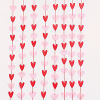 Valentine's Day Cute Heart Shape Nonwoven Wedding Party Banner sku image 5