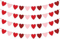 Valentine's Day Cute Heart Shape Nonwoven Wedding Party Banner sku image 2