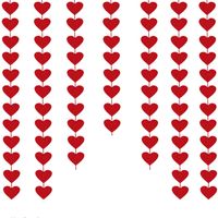 Valentine's Day Cute Heart Shape Nonwoven Wedding Party Banner sku image 4
