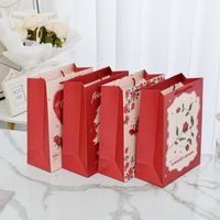 Cartoon Style Cute Heart Shape Rose Paper Family Gathering Party Festival Gift Bags main image 4