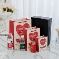 Cartoon Style Cute Heart Shape Rose Paper Family Gathering Party Festival Gift Bags main image 3
