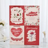 Cartoon Style Cute Heart Shape Rose Paper Family Gathering Party Festival Gift Bags main image 2