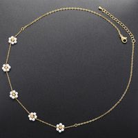 Elegant Romantic Simple Style Flower Copper Plating 18k Gold Plated Necklace main image 5